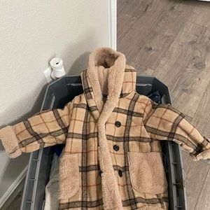 Brown Pea Coat Toddler 2T